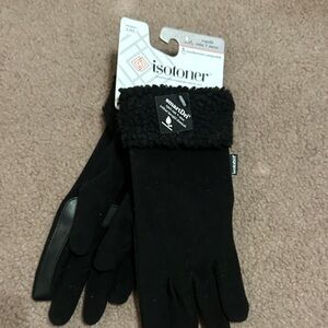 Isotoner Women's Black Fleece Gloves